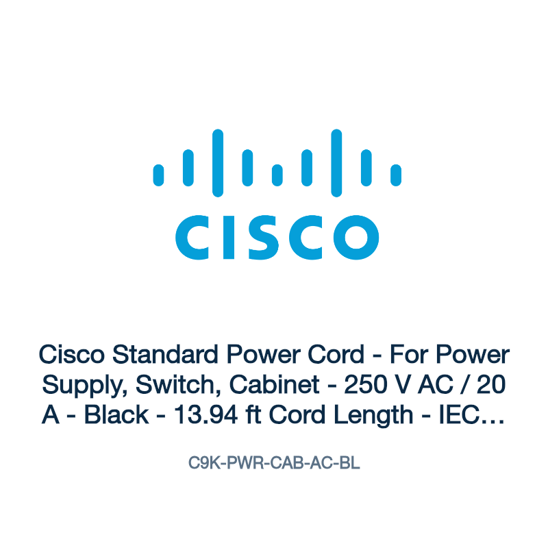C9K-PWR-CAB-AC-BL: Cisco Standard Power Cord