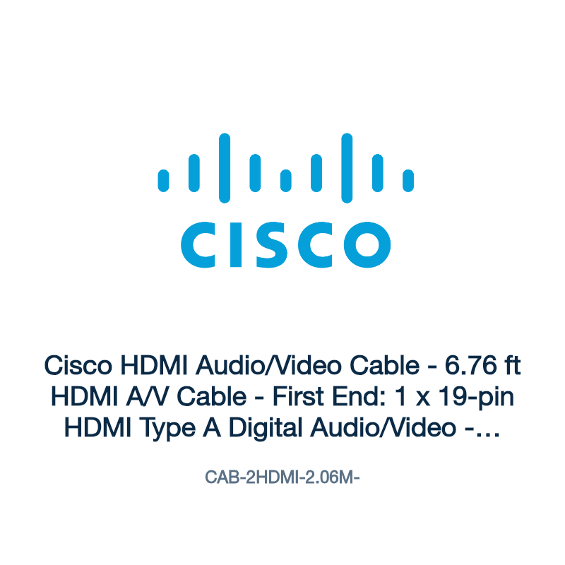 CAB-2HDMI-2.06M-: Cisco HDMI Audio/Video Cable