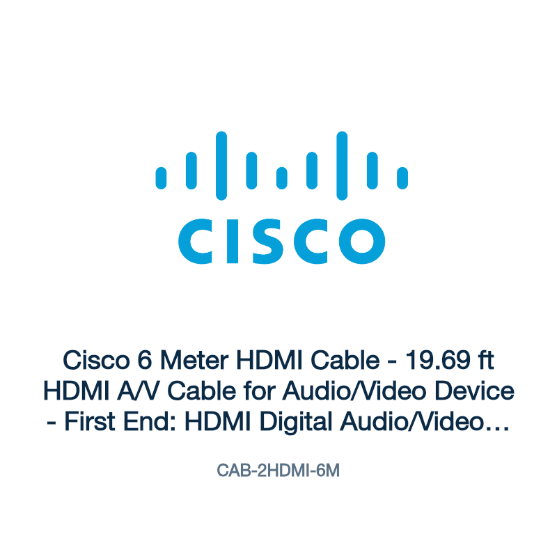 CAB-2HDMI-6M: Cisco 6 Meter HDMI Cable