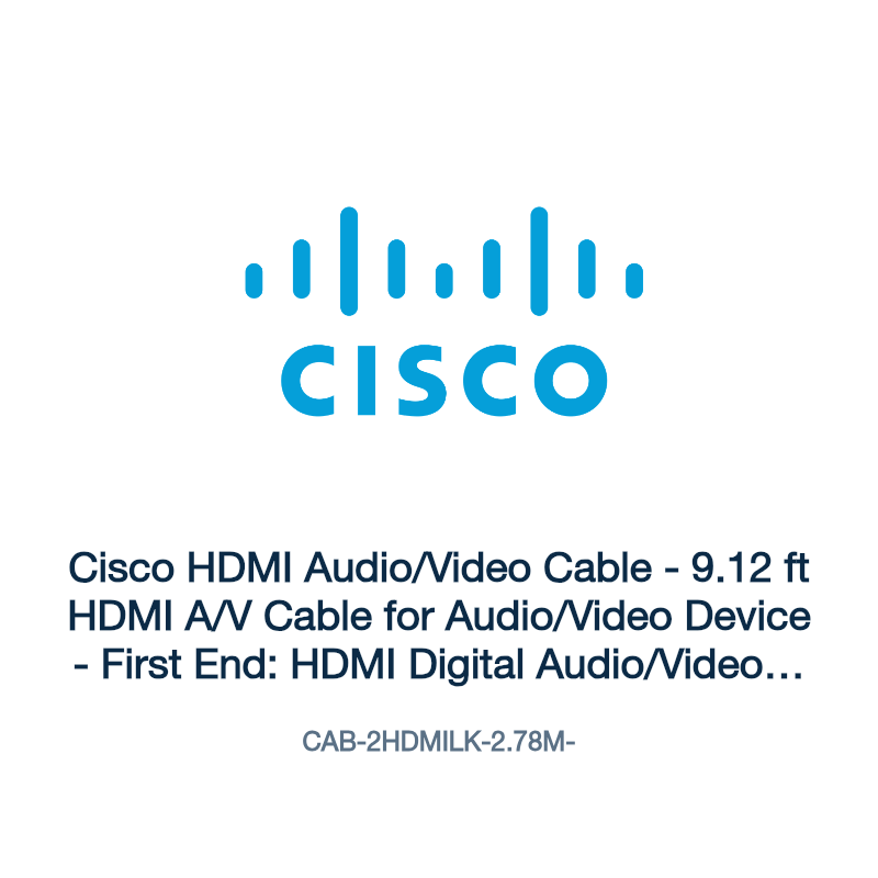 CAB-2HDMILK-2.78M-: Cisco HDMI Audio/Video Cable