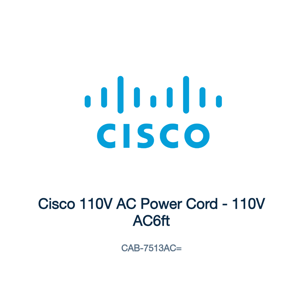 CAB-7513AC=: Cisco 110V AC Power Cord