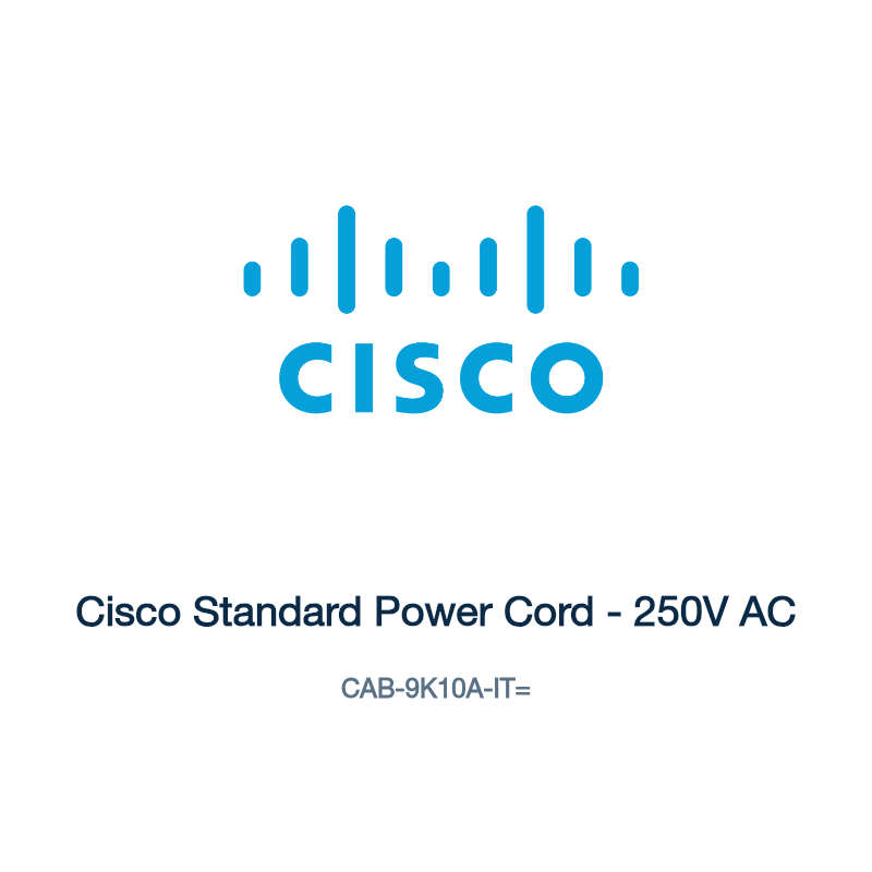 CAB-9K10A-IT=: Cisco Standard Power Cord