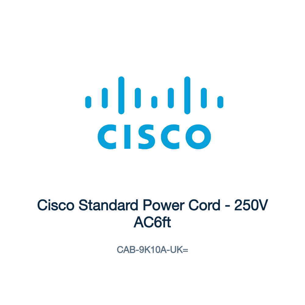 CAB-9K10A-UK=: Cisco Standard Power Cord