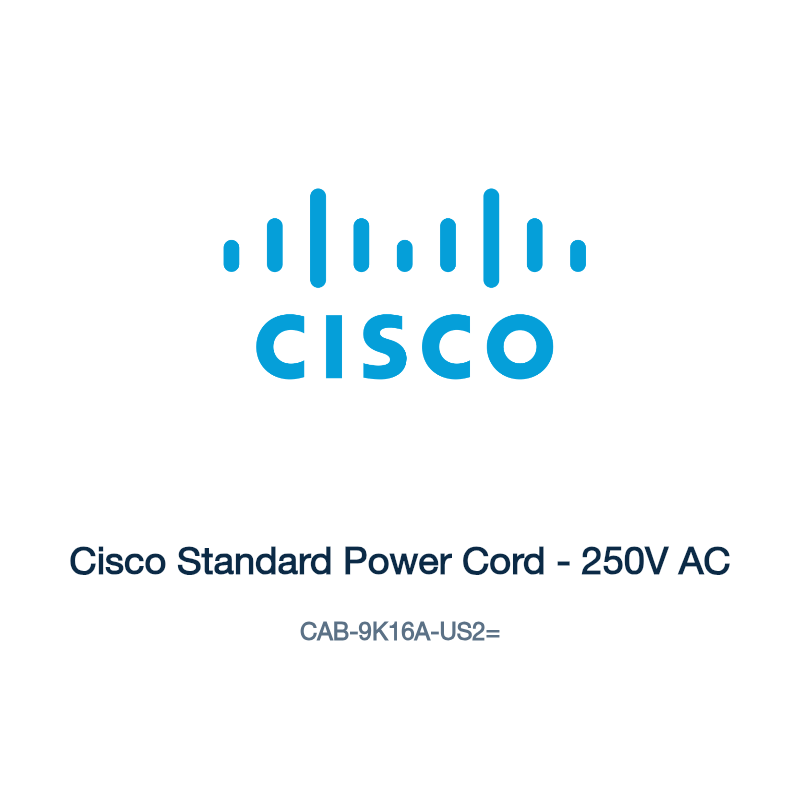 CAB-9K16A-US2=: Cisco Standard Power Cord