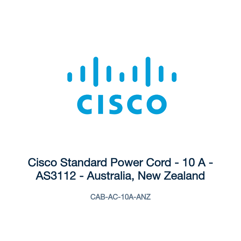 CAB-AC-10A-ANZ: Cisco Standard Power Cord