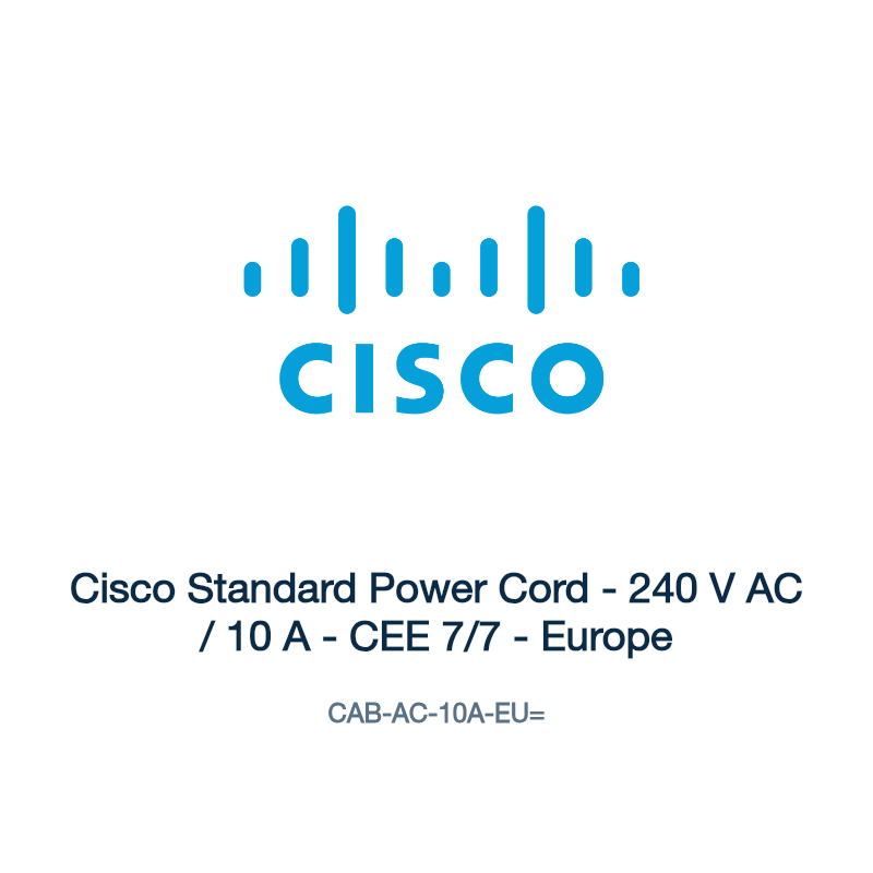 CAB-AC-10A-EU=: Cisco Standard Power Cord