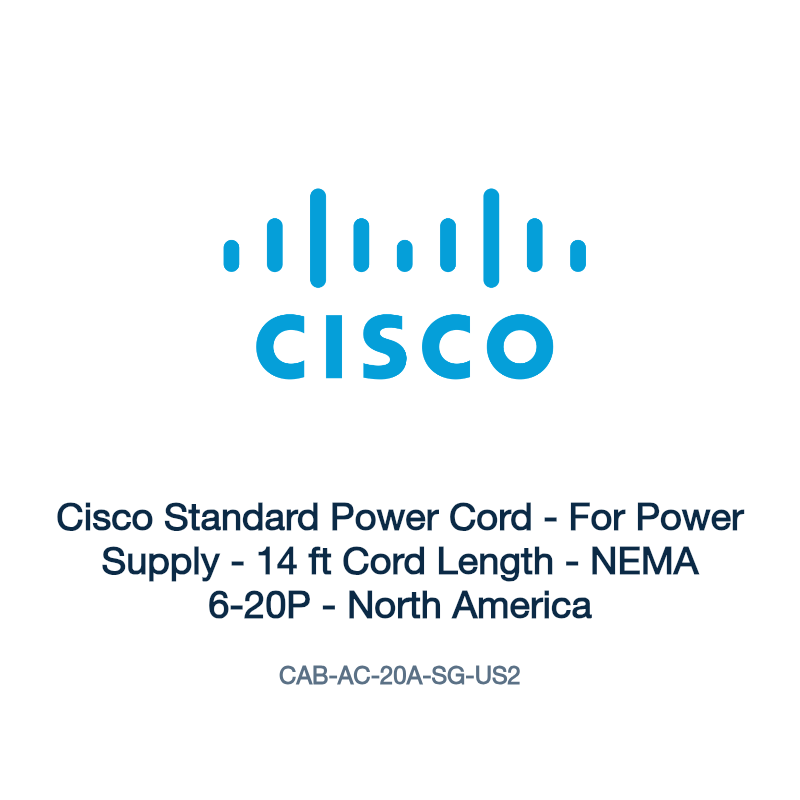 CAB-AC-20A-SG-US2: Cisco Standard Power Cord