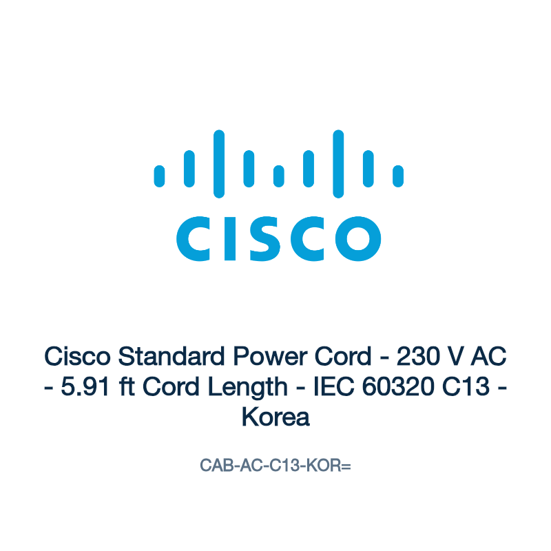 CAB-AC-C13-KOR=: Cisco Standard Power Cord