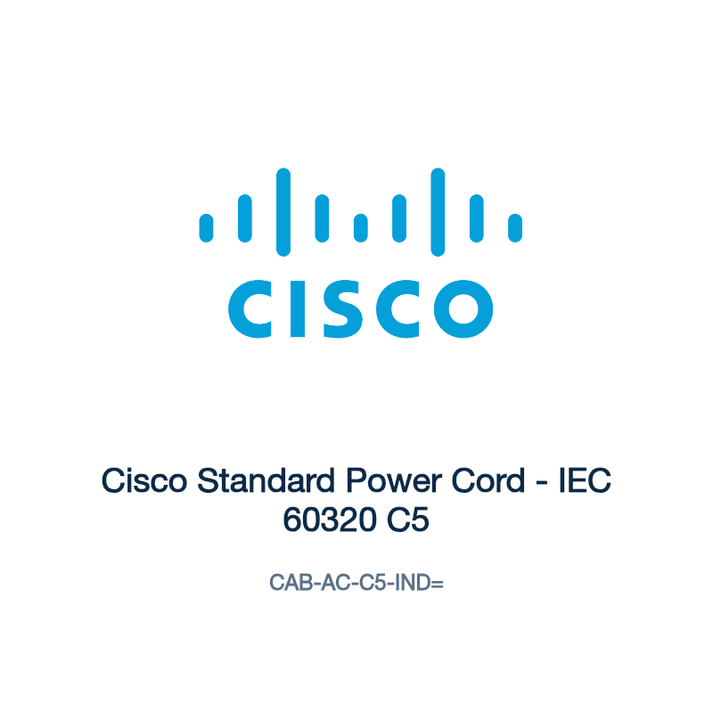 CAB-AC-C5-IND=: Cisco Standard Power Cord