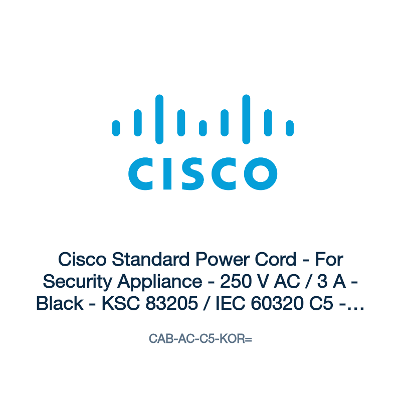 CAB-AC-C5-KOR=: Cisco Standard Power Cord