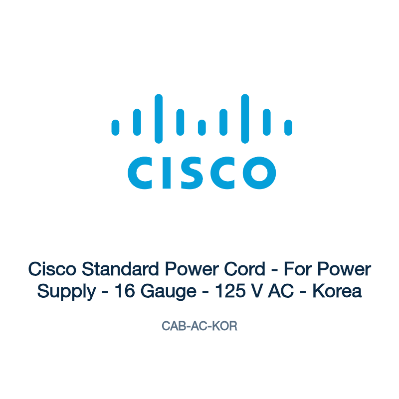CAB-AC-KOR: Cisco Standard Power Cord