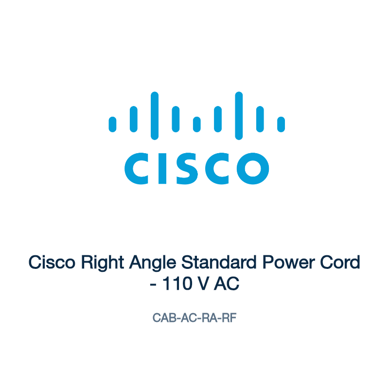 CAB-AC-RA-RF: Cisco Right Angle Standard Power Cord