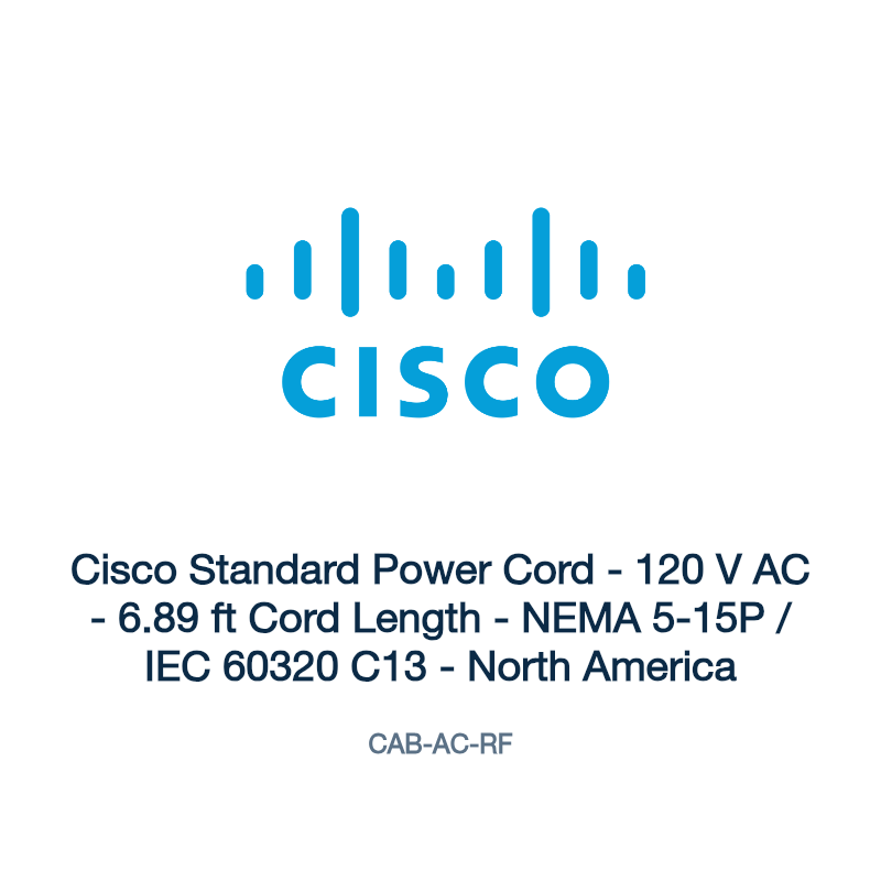 CAB-AC-RF: Cisco Standard Power Cord