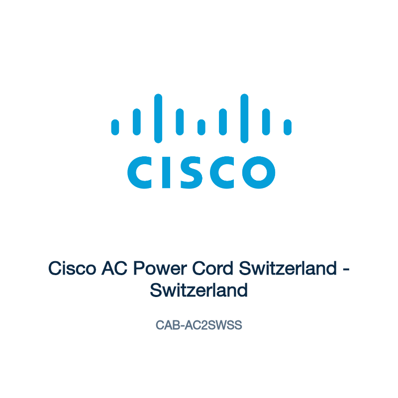 CAB-AC2SWSS: Cisco AC Power Cord Switzerland