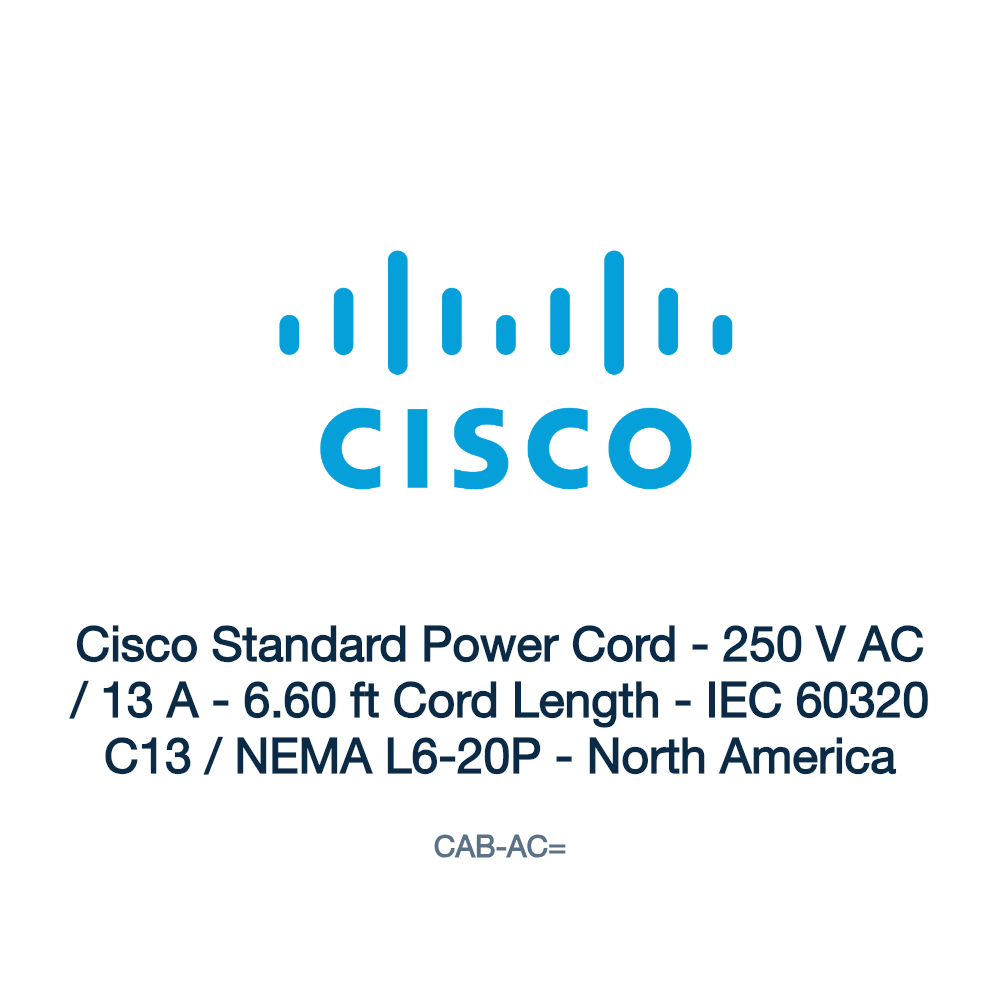 CAB-AC=: Cisco Standard Power Cord