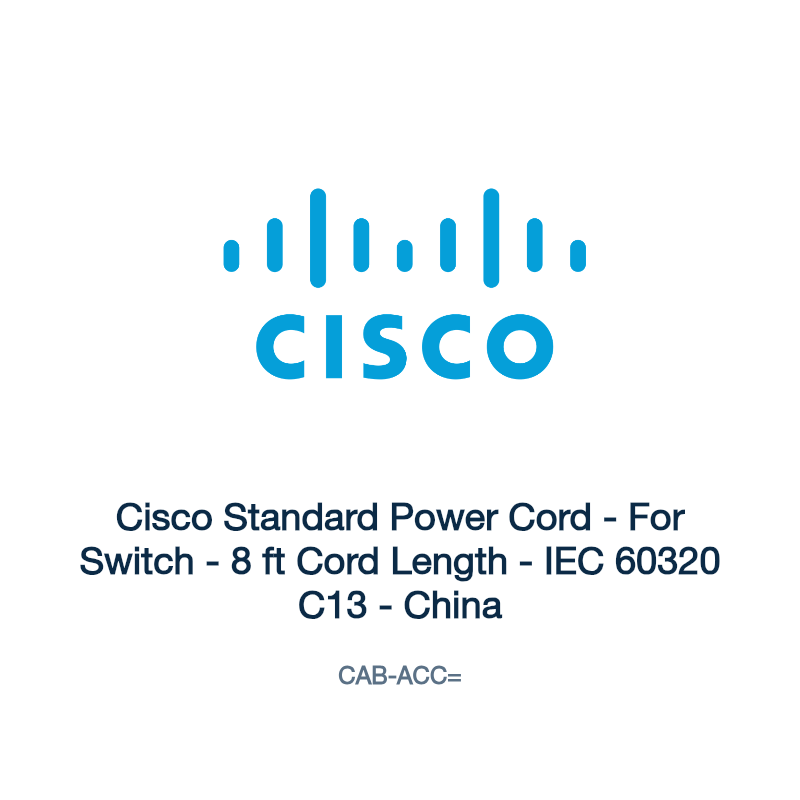 CAB-ACC=: Cisco Standard Power Cord