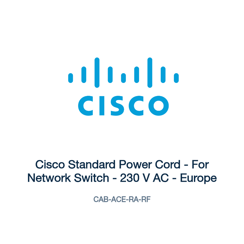 CAB-ACE-RA-RF: Cisco Standard Power Cord