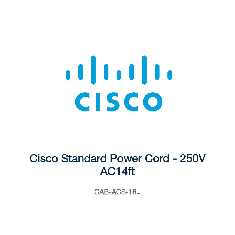 CAB-ACS-16=: Cisco Standard Power Cord