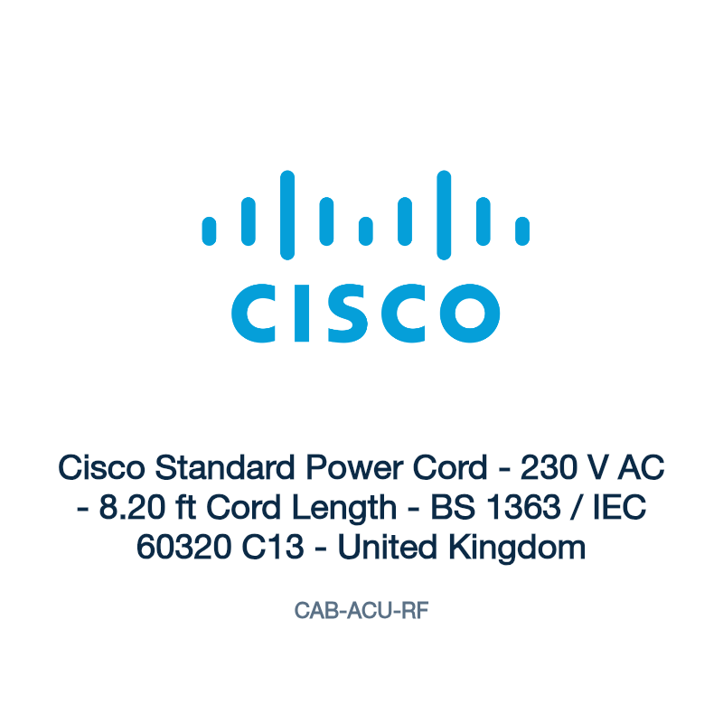 CAB-ACU-RF: Cisco Standard Power Cord
