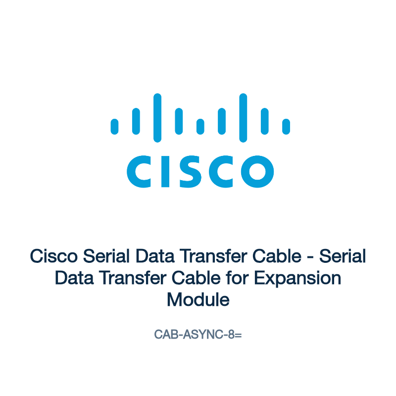 CAB-ASYNC-8=: Cisco Serial Data Transfer Cable