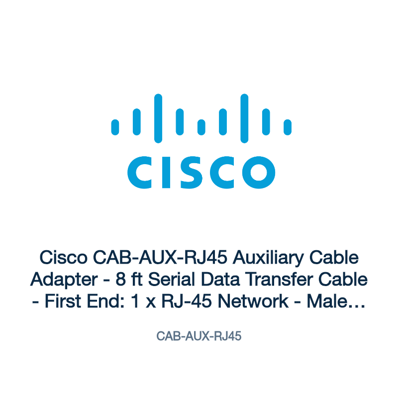 CAB-AUX-RJ45: Cisco CAB-AUX-RJ45 Auxiliary Cable Adapter