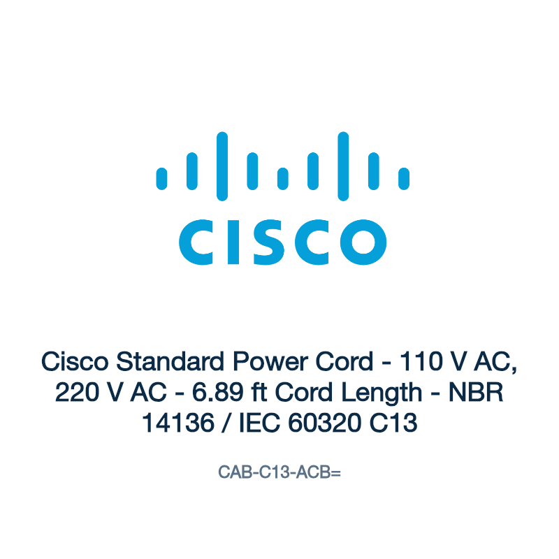 CAB-C13-ACB=: Cisco Standard Power Cord