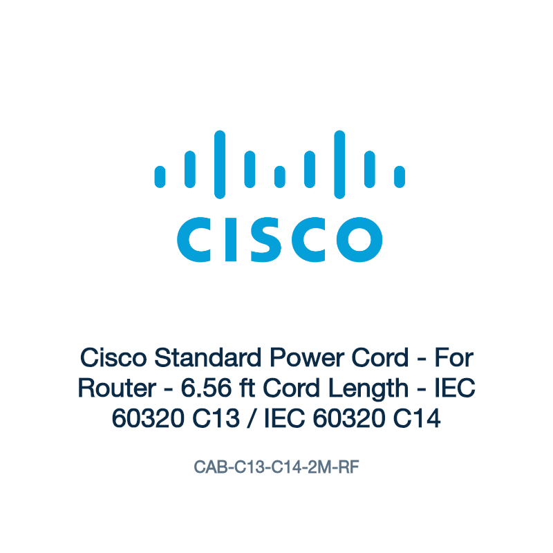 CAB-C13-C14-2M-RF: Cisco Standard Power Cord