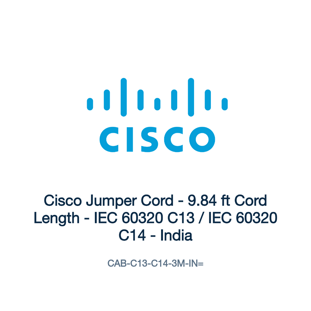 CAB-C13-C14-3M-IN=: Cisco Jumper Cord
