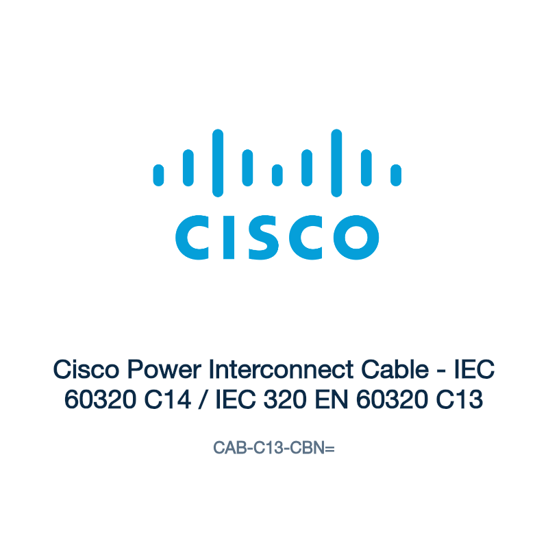 CAB-C13-CBN=: Cisco Power Interconnect Cable