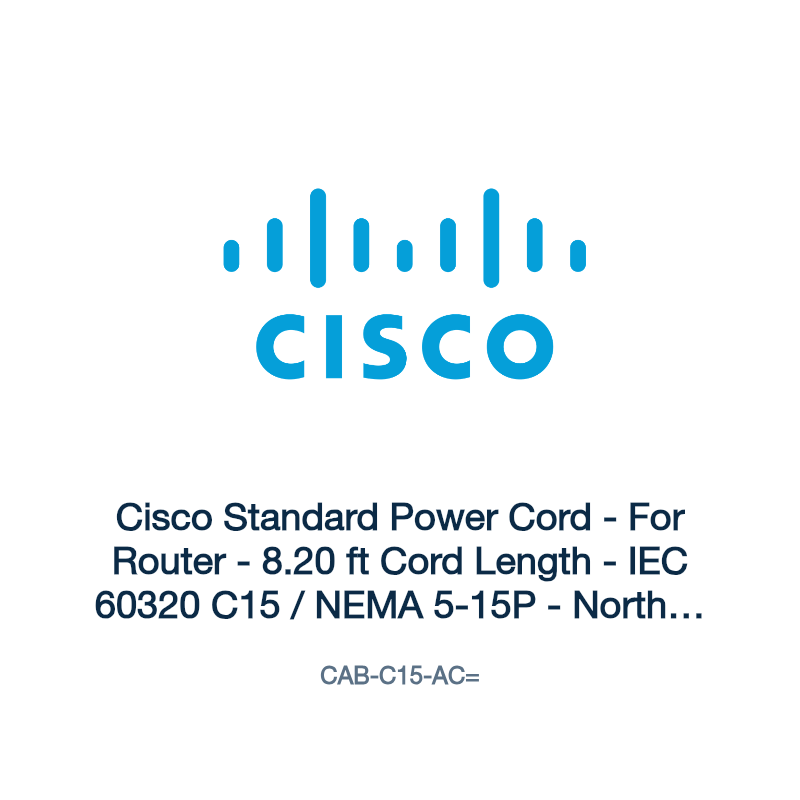 CAB-C15-AC=: Cisco Standard Power Cord