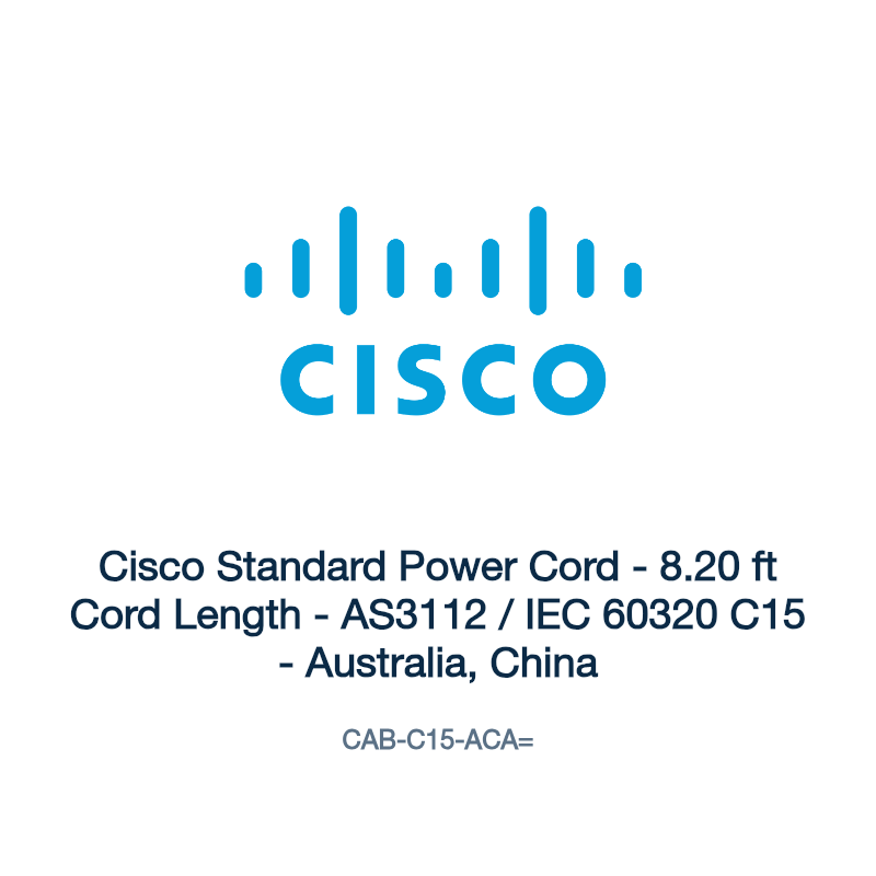 CAB-C15-ACA=: Cisco Standard Power Cord