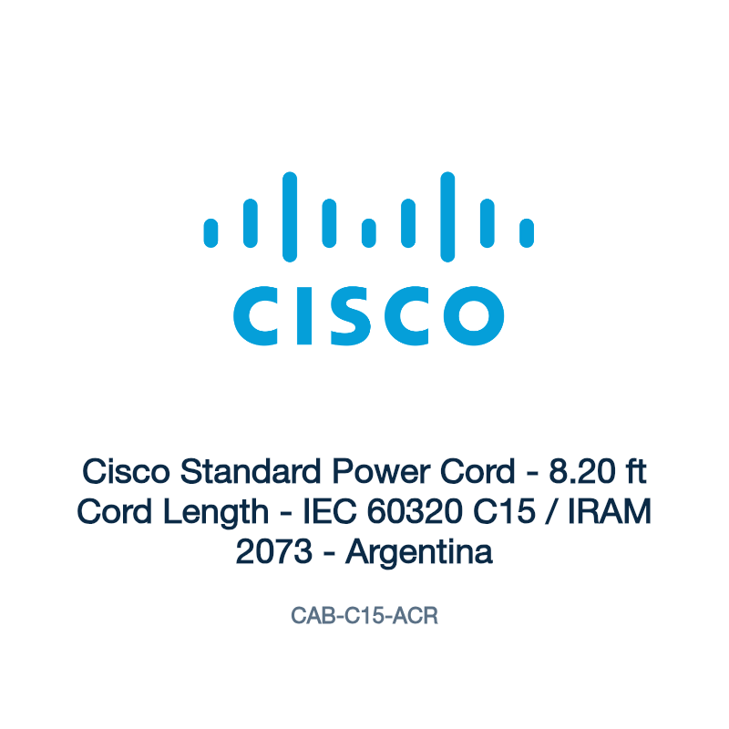 CAB-C15-ACR: Cisco Standard Power Cord