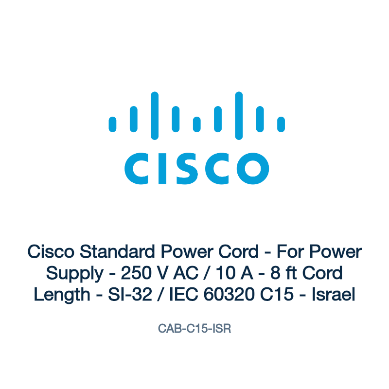 CAB-C15-ISR: Cisco Standard Power Cord