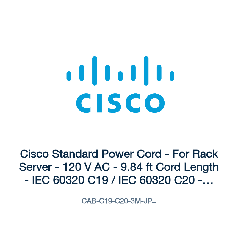 CAB-C19-C20-3M-JP=: Cisco Standard Power Cord