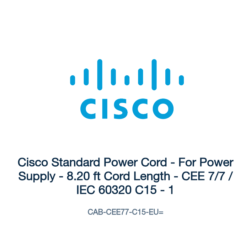 CAB-CEE77-C15-EU=: Cisco Standard Power Cord