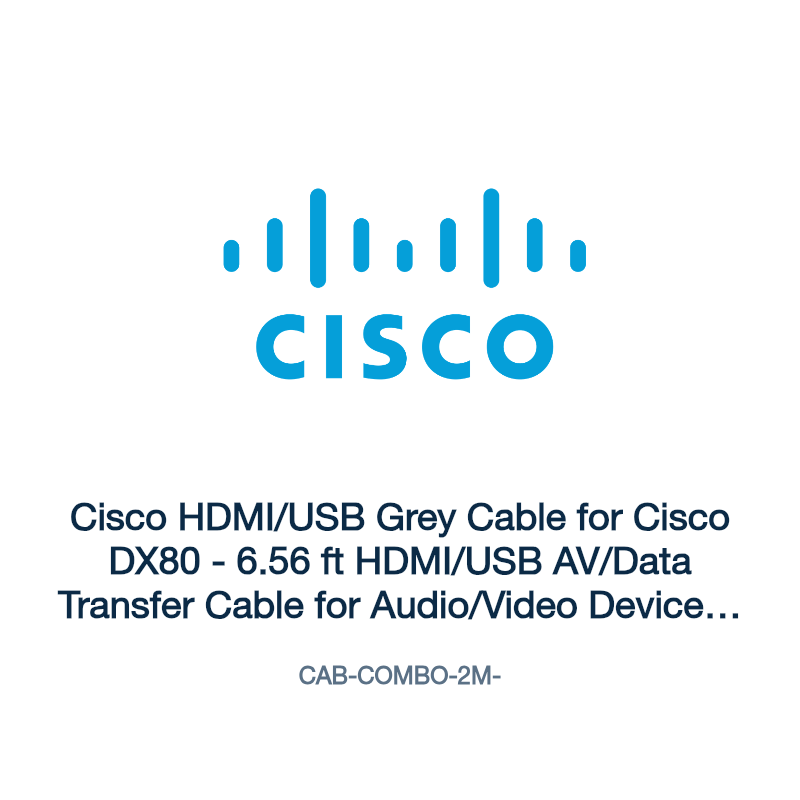CAB-COMBO-2M-: Cisco HDMI/USB Grey Cable for Cisco DX80
