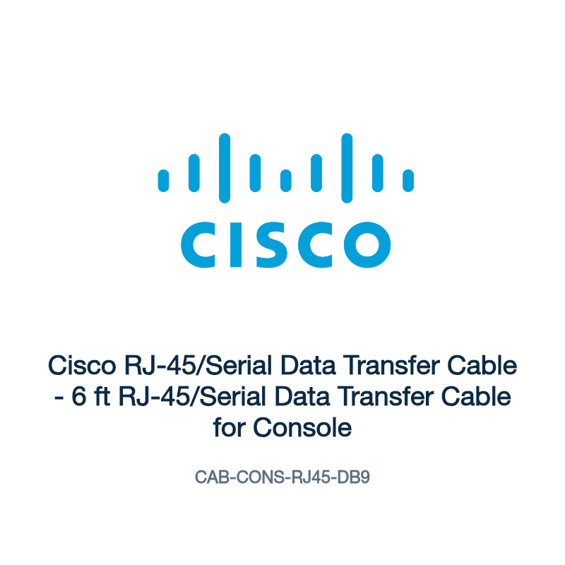 CAB-CONS-RJ45-DB9: Cisco RJ-45/Serial Data Transfer Cable