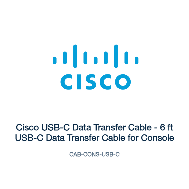 CAB-CONS-USB-C: Cisco USB-C Data Transfer Cable