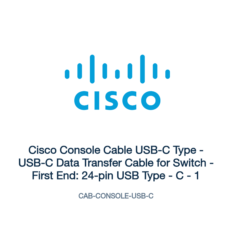 CAB-CONSOLE-USB-C: Cisco Console Cable USB-C Type