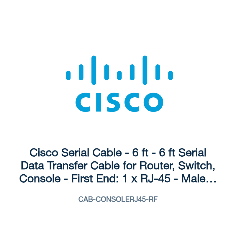CAB-CONSOLERJ45-RF: Cisco Serial Cable