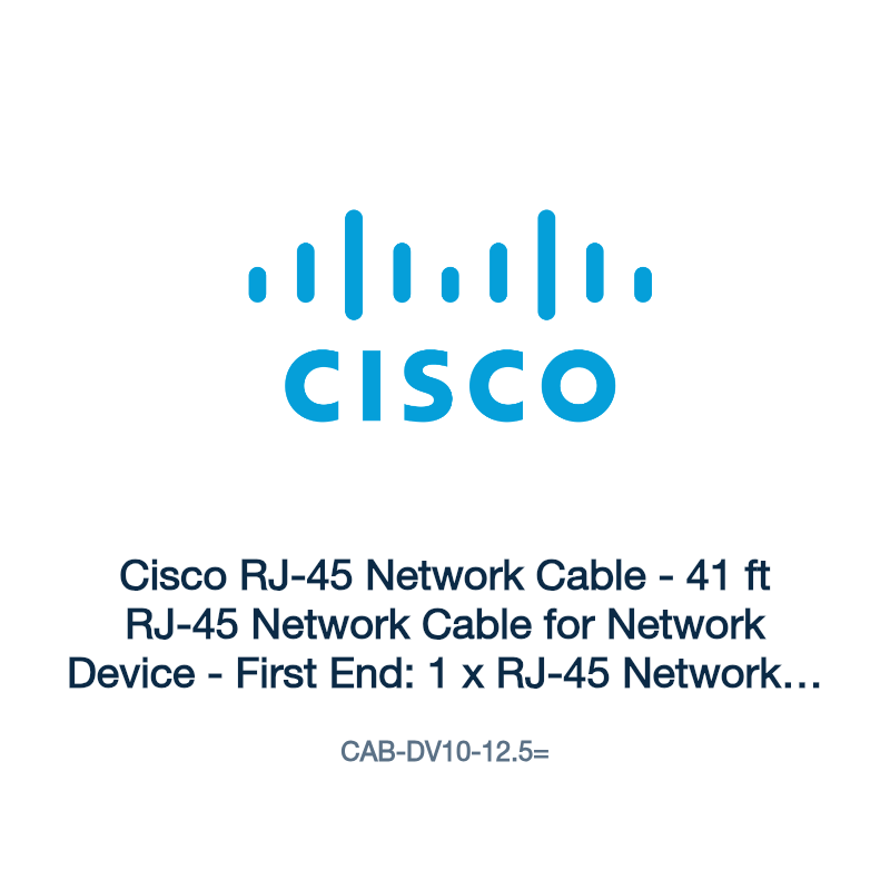 CAB-DV10-12.5=: Cisco RJ-45 Network Cable