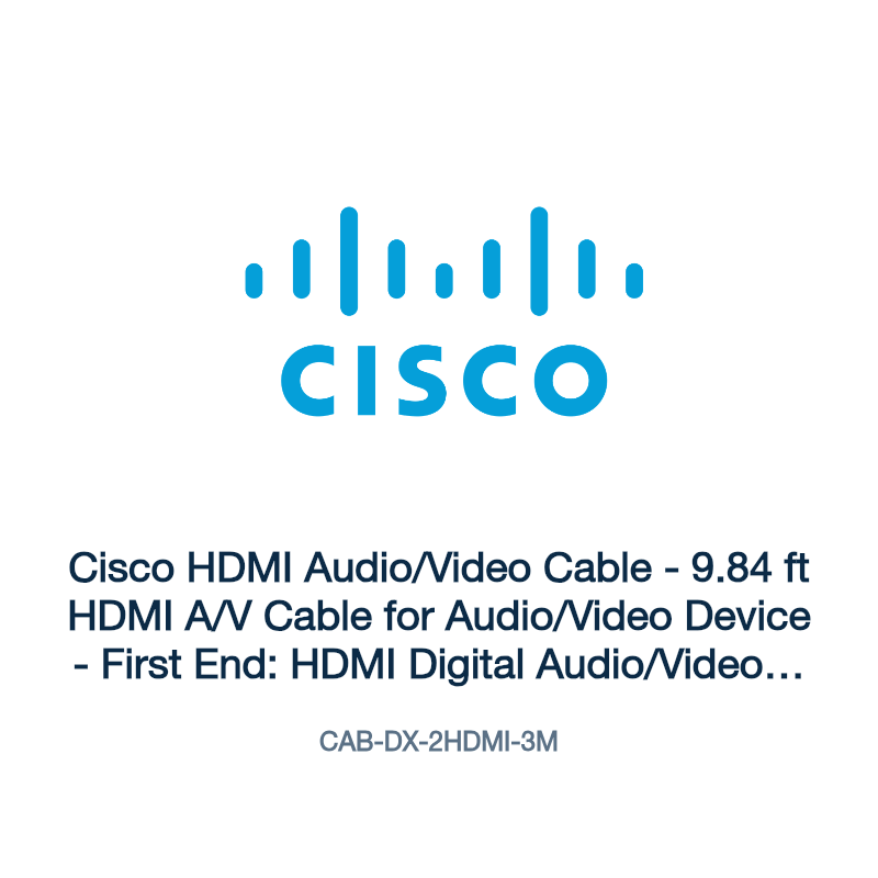 CAB-DX-2HDMI-3M: Cisco HDMI Audio/Video Cable