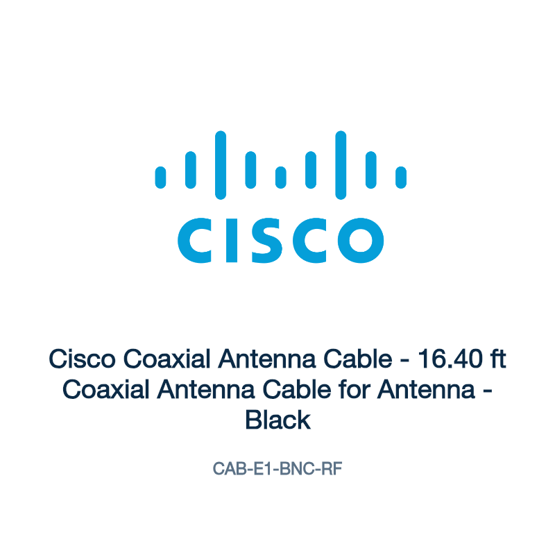 CAB-E1-BNC-RF: Cisco Coaxial Antenna Cable