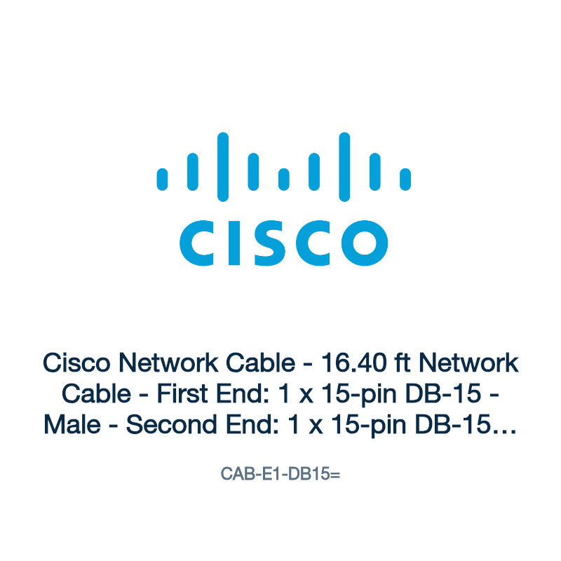 CAB-E1-DB15=: Cisco Network Cable