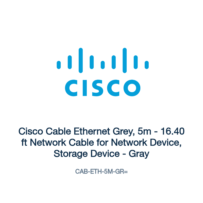 CAB-ETH-5M-GR=: Cisco Cable Ethernet Grey, 5m