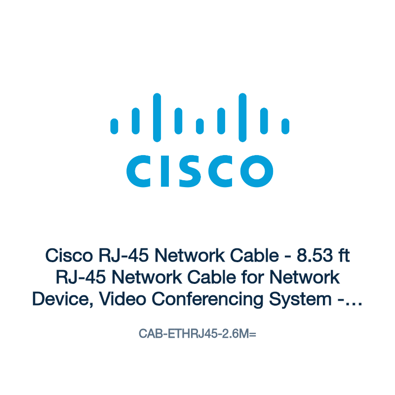 CAB-ETHRJ45-2.6M=: Cisco RJ-45 Network Cable