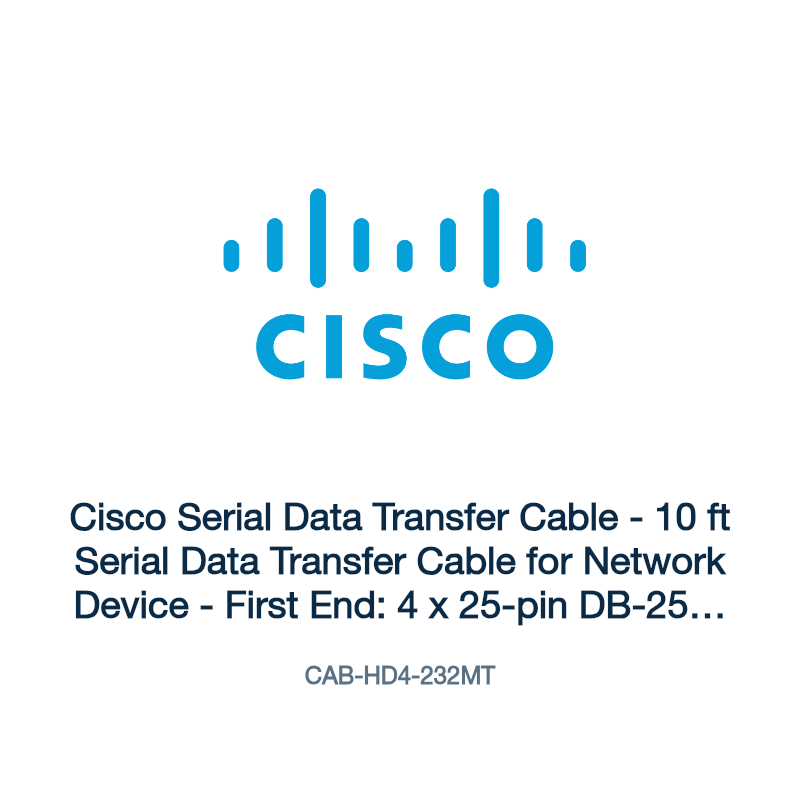 CAB-HD4-232MT: Cisco Serial Data Transfer Cable