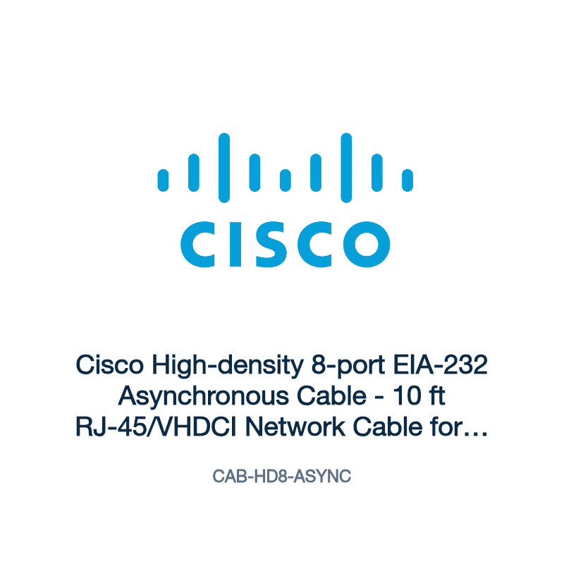 CAB-HD8-ASYNC: Cisco High-density 8-port EIA-232 Asynchronous Cable