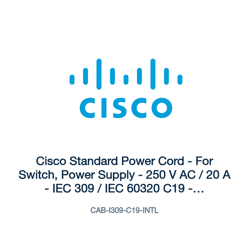 CAB-I309-C19-INTL: Cisco Standard Power Cord