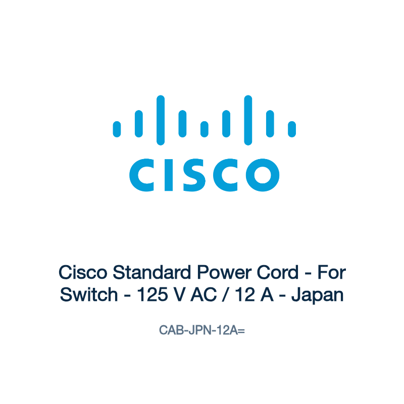 CAB-JPN-12A=: Cisco Standard Power Cord
